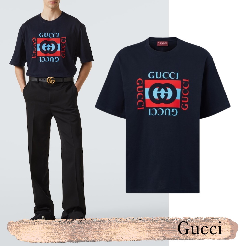Gucci☆関税込☆ロゴコットンジャージーTシャツ