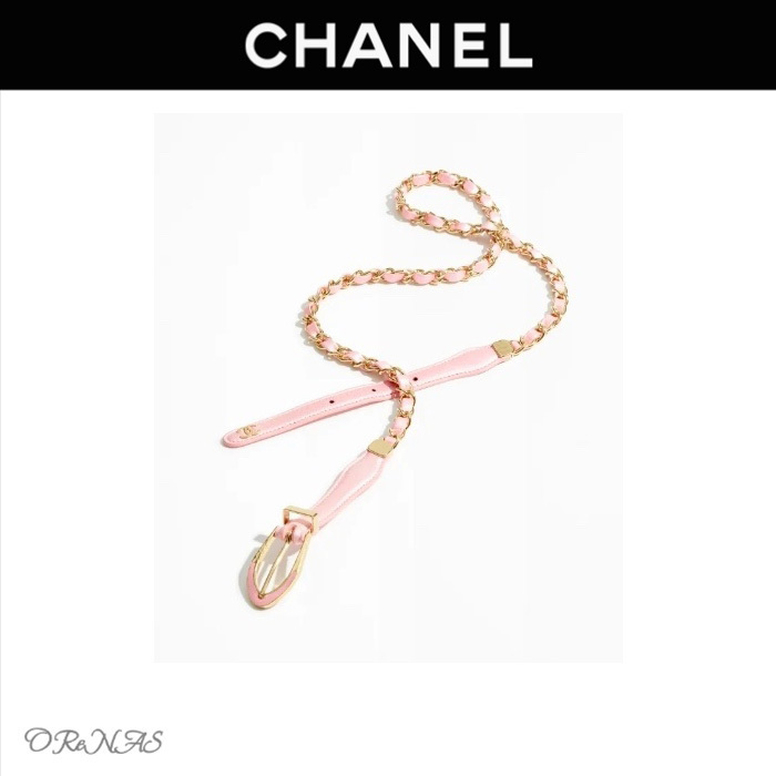 【エレガント】CHANEL 24C チェーンベルト ラムスキン