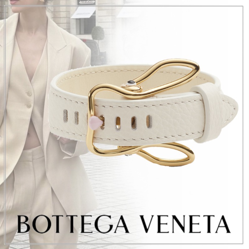 【大注目】BOTTEGA VENETA◆カーフレザー バニー ブレスレット