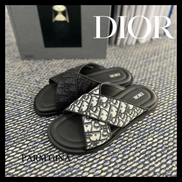 【人気★メンズ】ディオール Dior Alias クロス サンダル