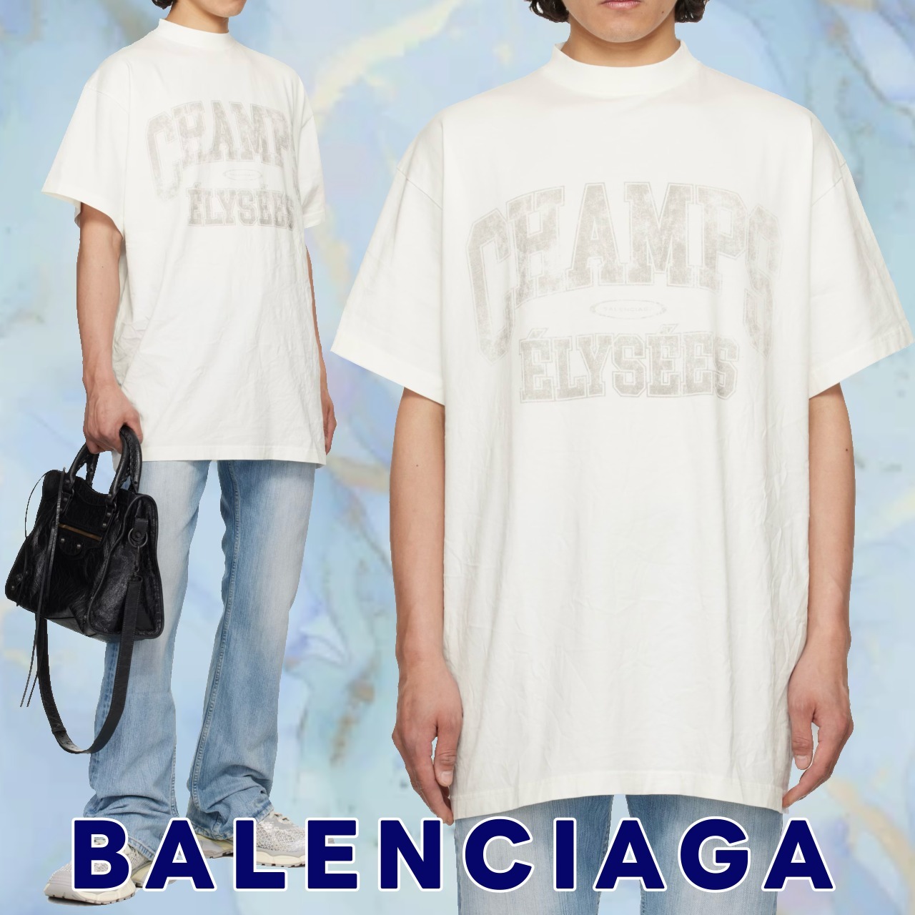 オーバーサイズ♪【BALENCIAGA】Champs Elysees' Tシャツ