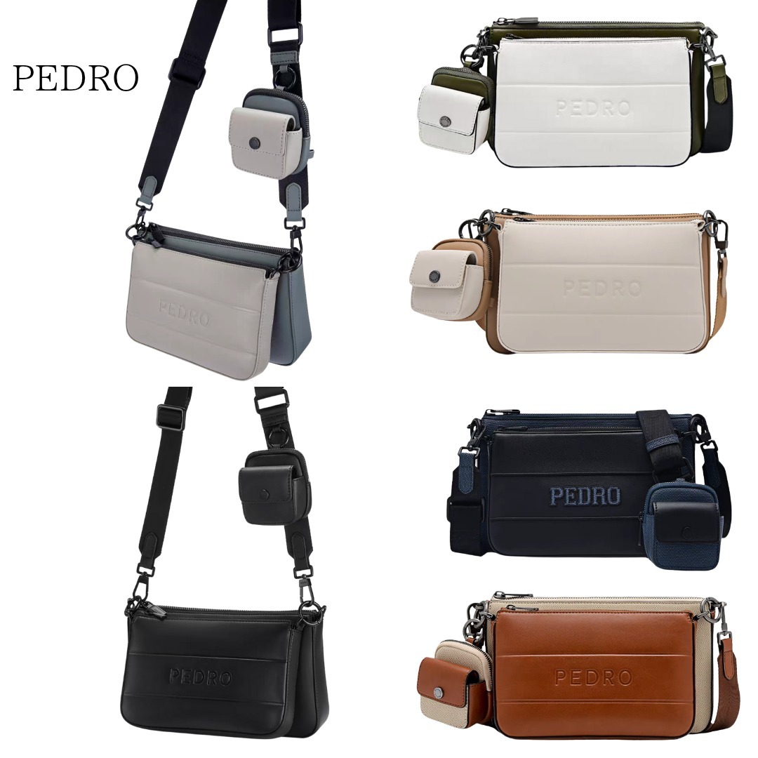 ペドロ PEDRO メンズ 3in1 多機能 ショルダーバッグ