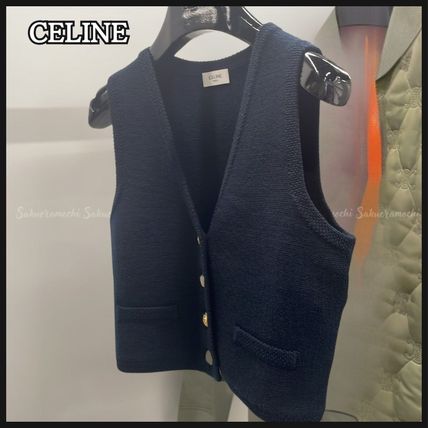 ネイビー（紺）系 CELINE(セリーヌ) ベスト・ジレ(レディース