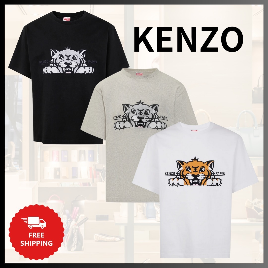 『KENZO』ハッピータイガー クルーネック Tシャツ