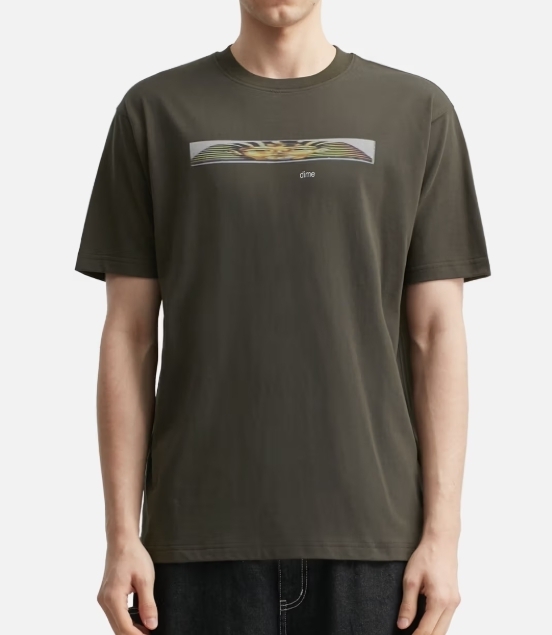 Dime 国内発送 Stretch Tシャツ ブラウン