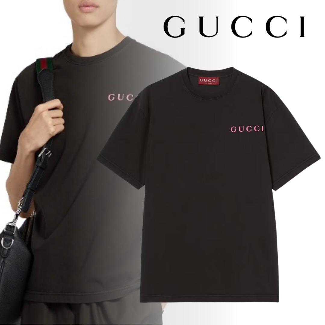 ★GUCCI[グッチ] コットンジャージー プリント Tシャツ★
