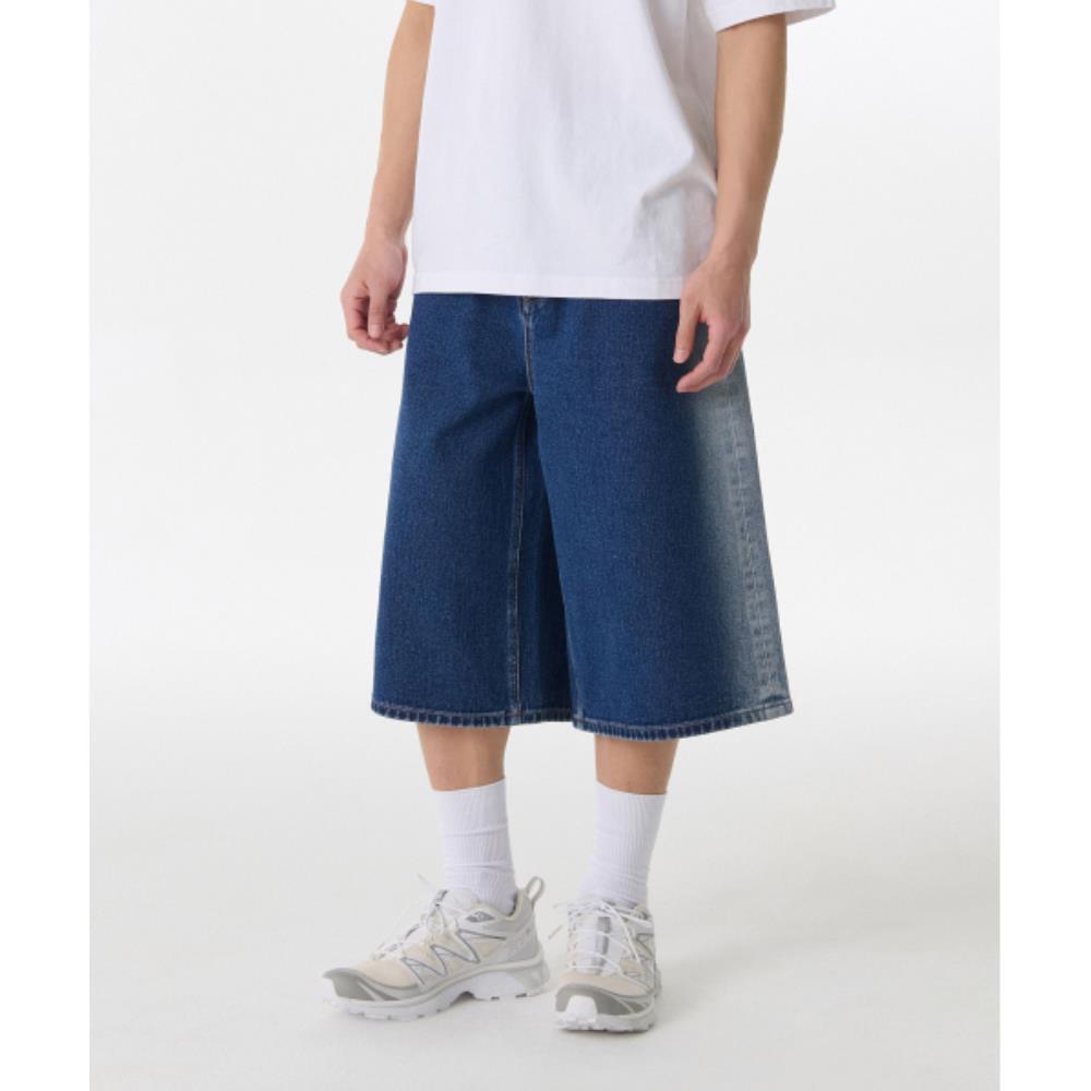 ★MUSINSA STANDARD★ Side brush long bermuda denim pants med