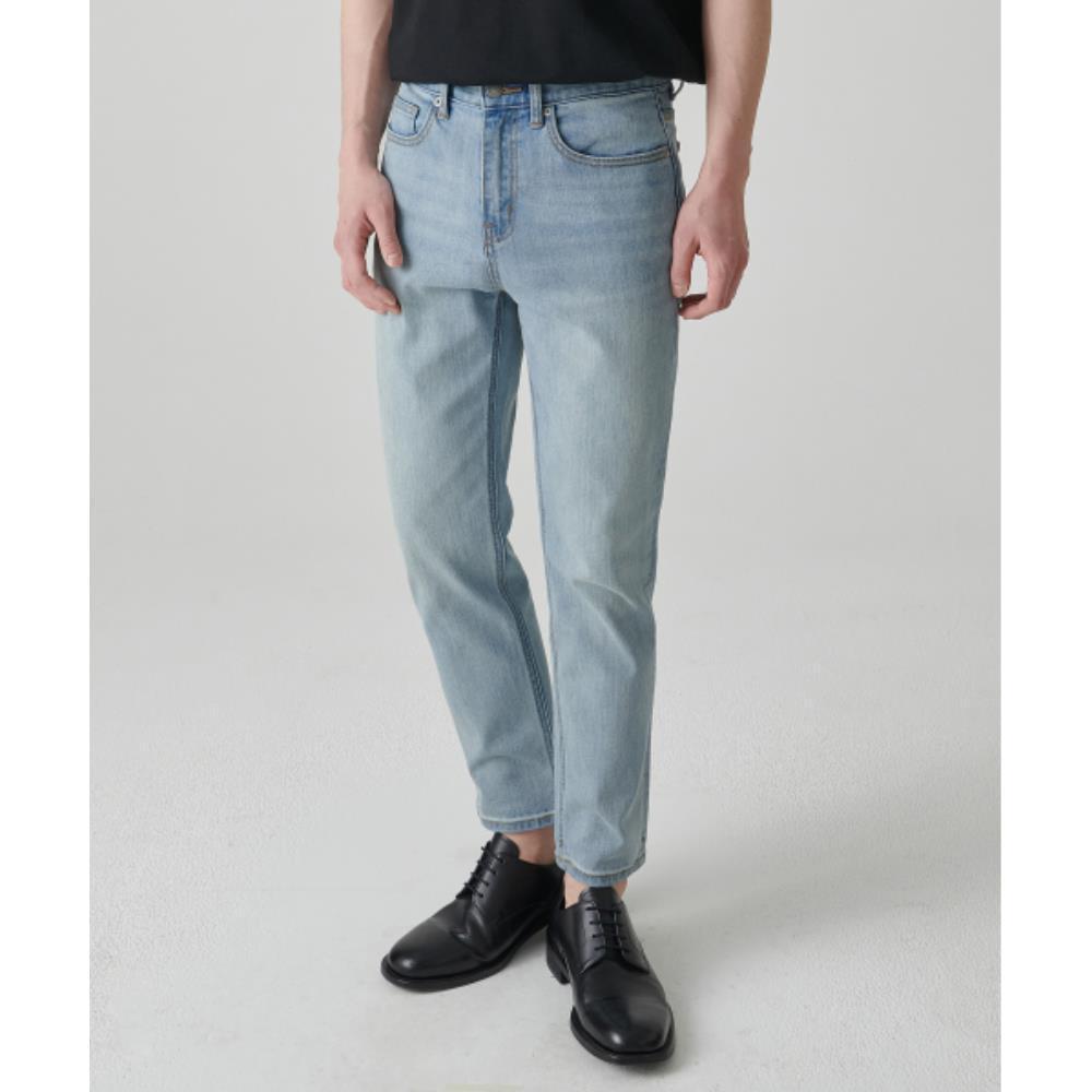 ★MUSINSA STANDARD★ KIPAS Slim Crop Denim Pants Sky Blue MM