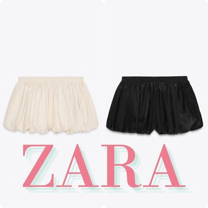 国内発★ZARA★バルーンミニスカート サンド org.jpg