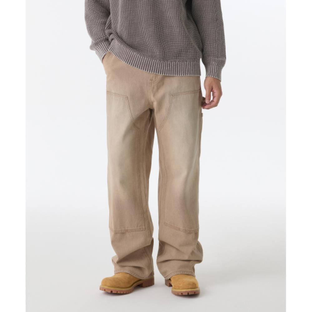 ★MUSINSA STANDARD★ Pigment Denim Wide Double Knee Carpente