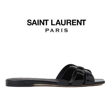 サンローラン Saint Laurent サンダル ヌ・ピエ パテントレザー