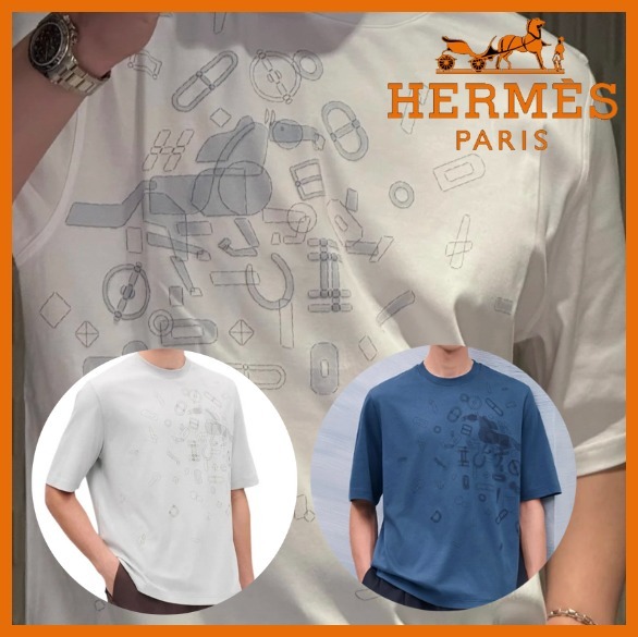 【完売までに！ 】HERMES Fragments Equestres Tシャツ