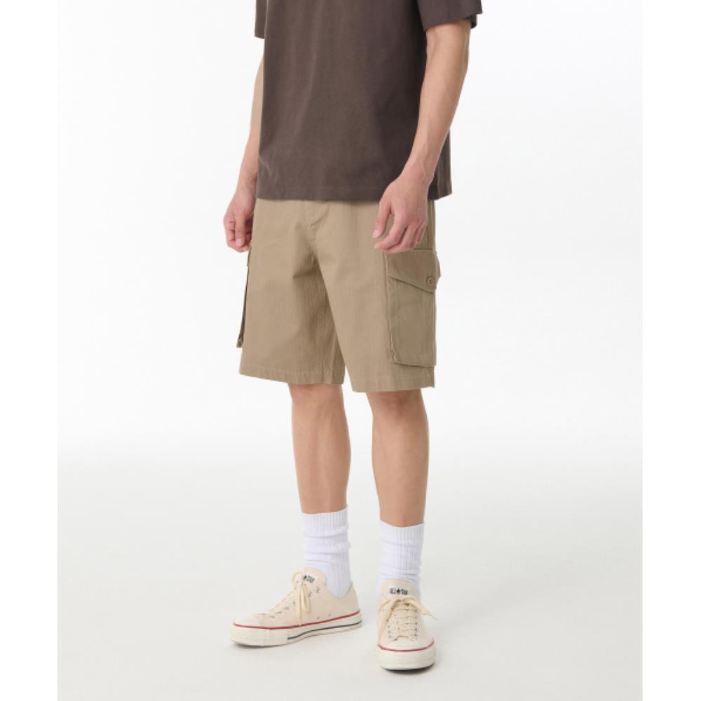 ★MUSINSA STANDARD★ Cotton Herringbone Cargo Shorts Beige M