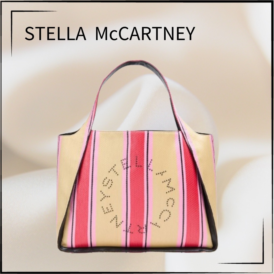 【STELLA MCCARTNEY】関税込☆ストラップ ラフィア トートバッグ