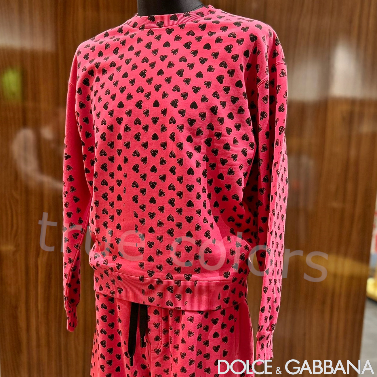 DOLCE&GABBANA ドルガバ ハートモノグラム スウェットシャツ