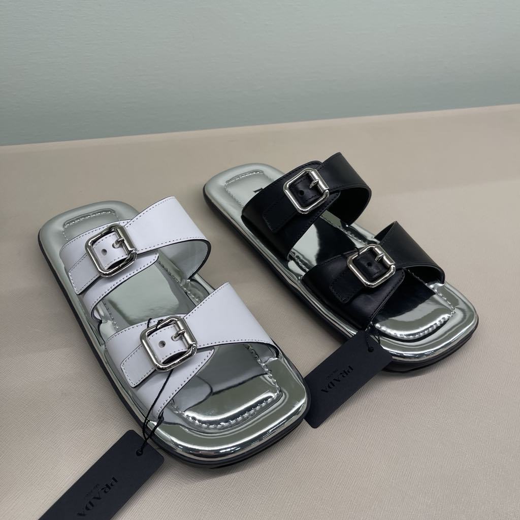 お買い得！★PRADA/プラダ★ レザー サンダル 1XX628