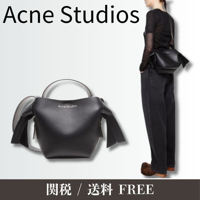 【売れ筋】Acne Studios カーフレザーハンドバッグ