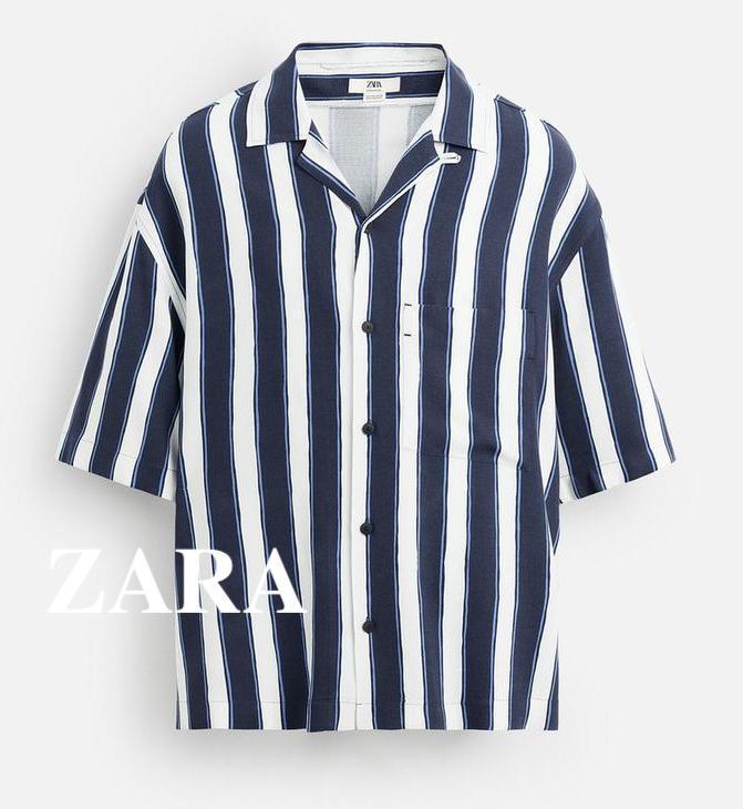★ドイツ発*ZARA*新作*ストライプ半袖シャツ/VW★