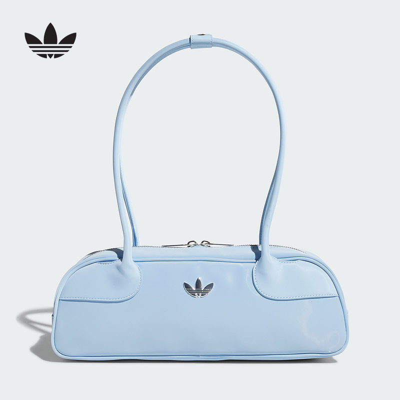adidas originals PUショルダートートバッグースカイブルー