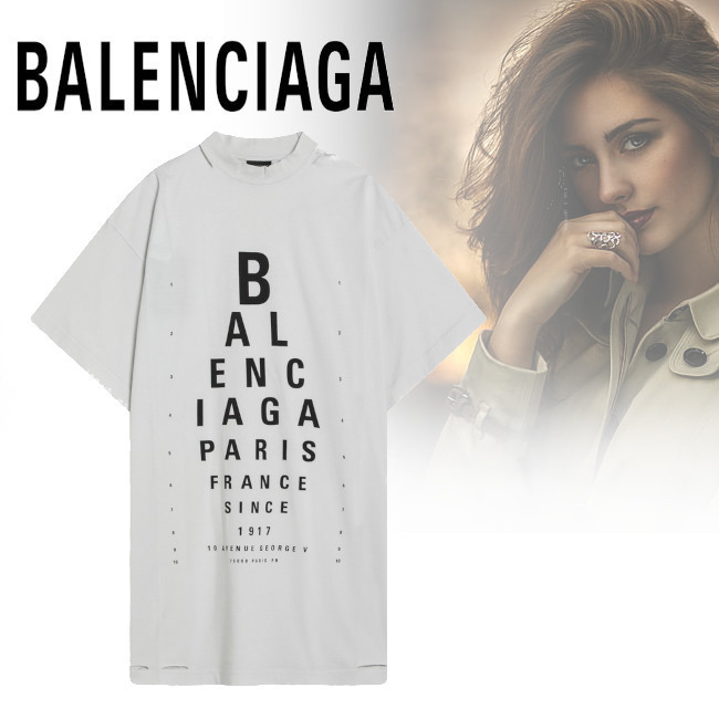 正規店買付【BALENCIAGA】オプティカルホワイト Tシャツ