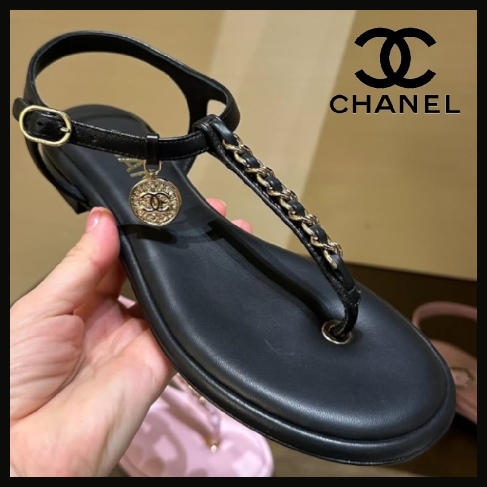 【揺れるココマーク☆可愛い♡】CHANEL サンダル