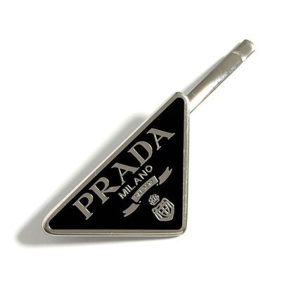 ♡PRADA♡メタルヘアピン♡ブラック♡ ブラック メタル ヘアピン | PRADA