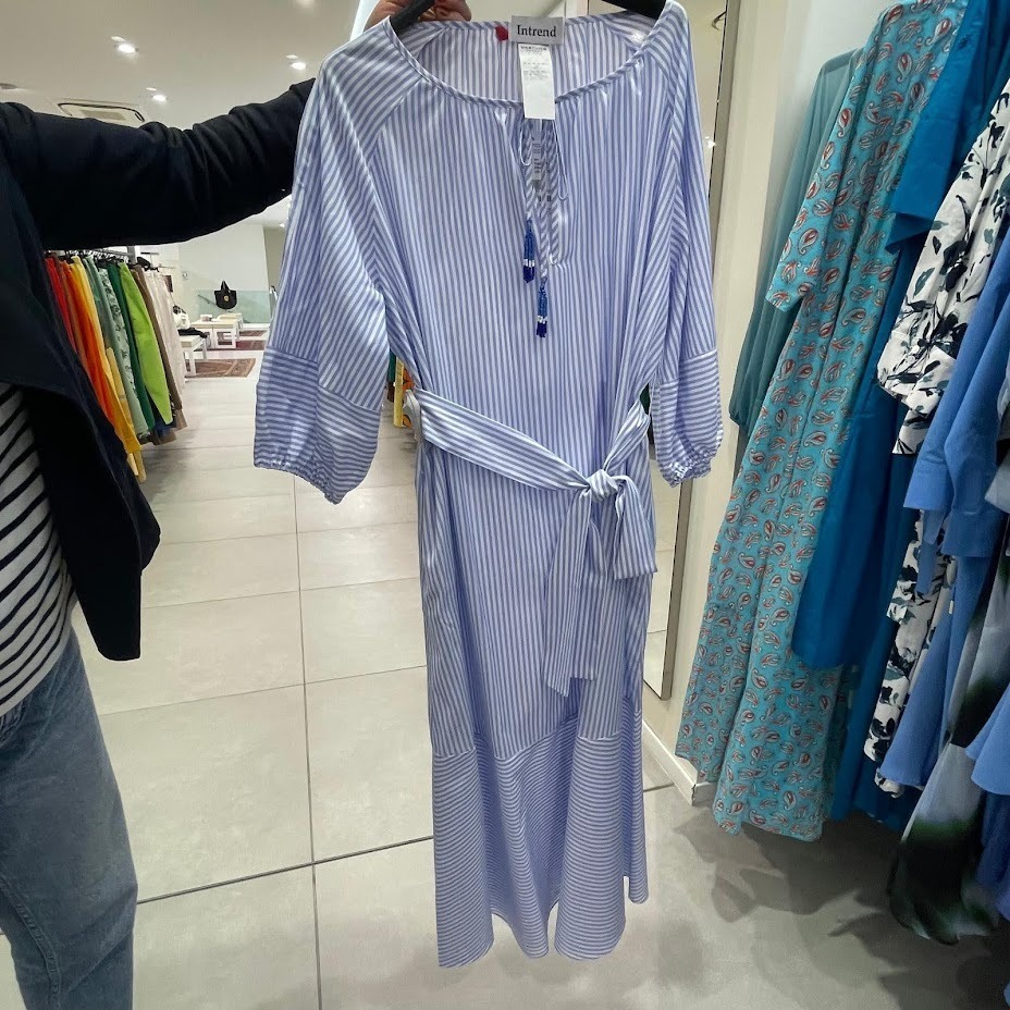 GONDOLA マキシ ワンピース・azzurro bianco