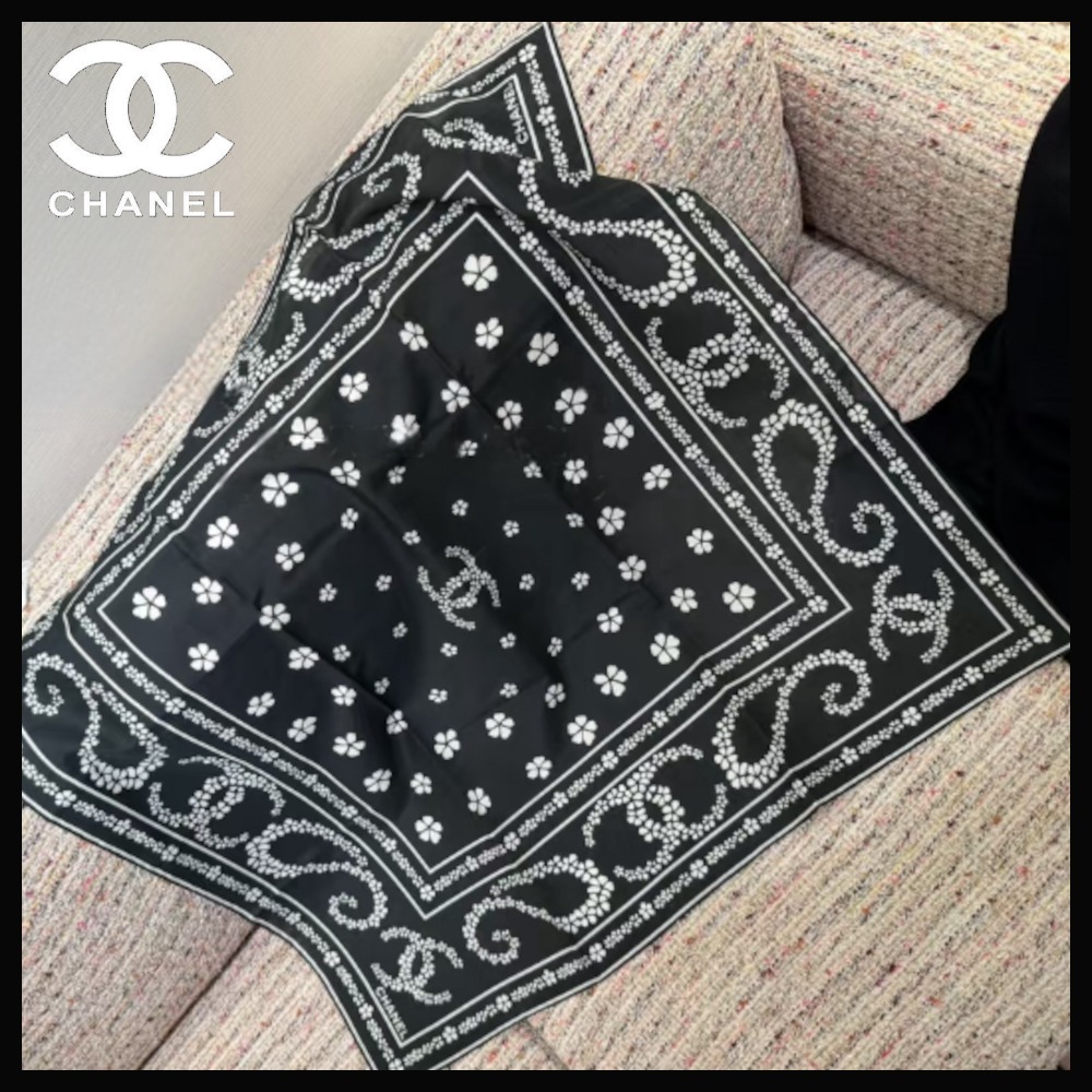 【万能でお洒落♪】CHANEL バンダナ スカーフ