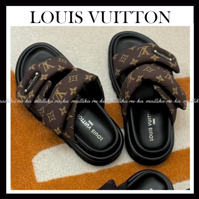 モノグラム☆高級感【LOUIS VUITTON】ミュール サンダル