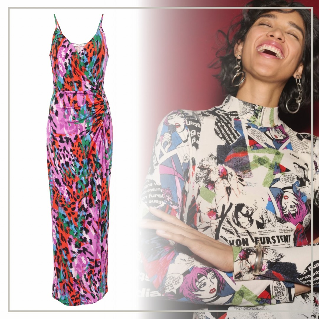 【完売必至】DIANE von FURSTENBERG ヒョウ柄マキシドレス