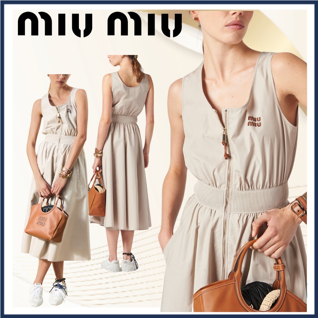 【MiuMiu】パナマコットンドレス