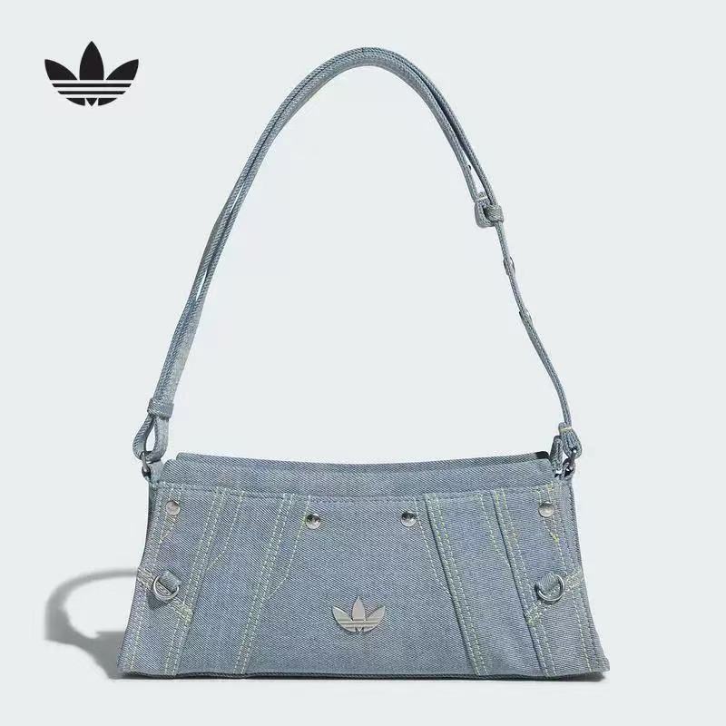 adidas originals デニムショルダーバッグ スカイブルー