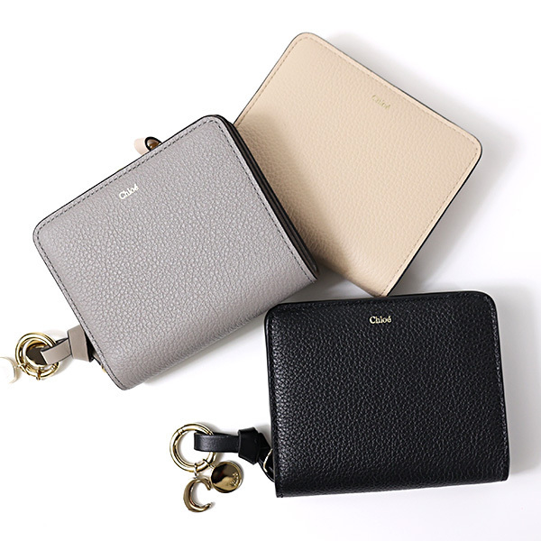 Chloe 二つ折り財布 Alphabet レザー ミニ財布 CHC22WP765F57