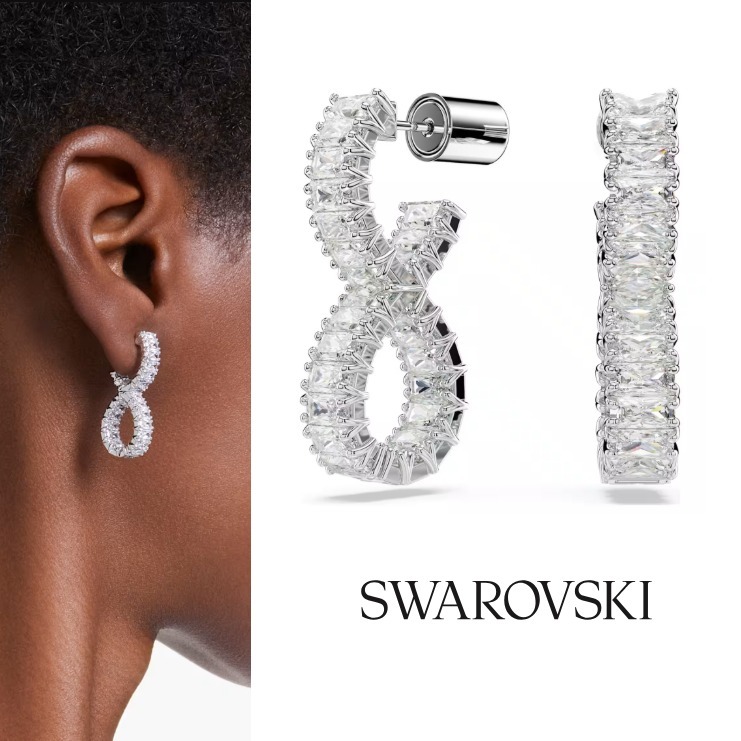 【SWAROVSKI】Hyperbola フープピアス
