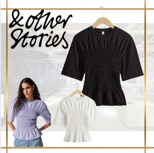 ♦& Other Stories♦スモーク クルーネック トップ