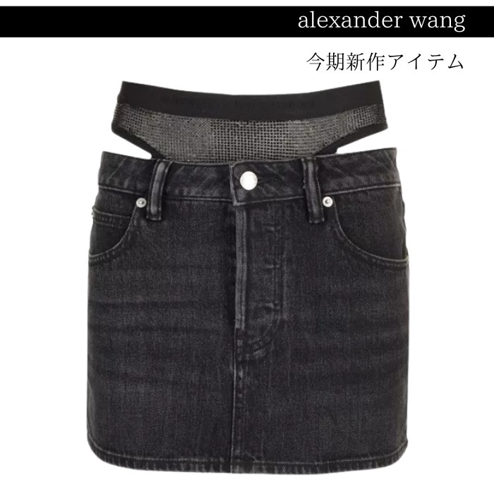 関税込★VIP価格【Alexander Wang】デニムミニスカート