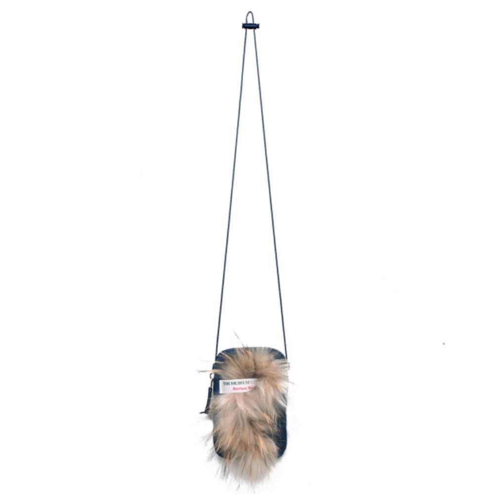 ◆THE MUSEUM VISITOR◆ FUR MINIBAG NAVY 15074