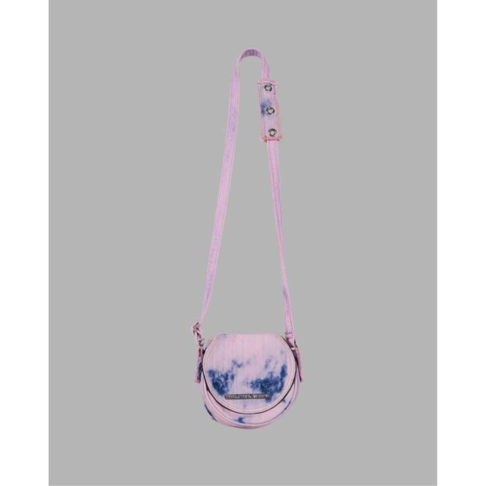 ◆THE MUSEUM VISITOR◆ WASHED DENIM MINIBAG PINK BLUE 12437