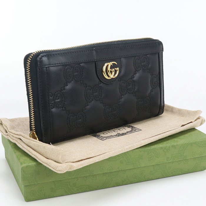 GUCCI 長財布ラウンドファスナー 723784【ランク：A】