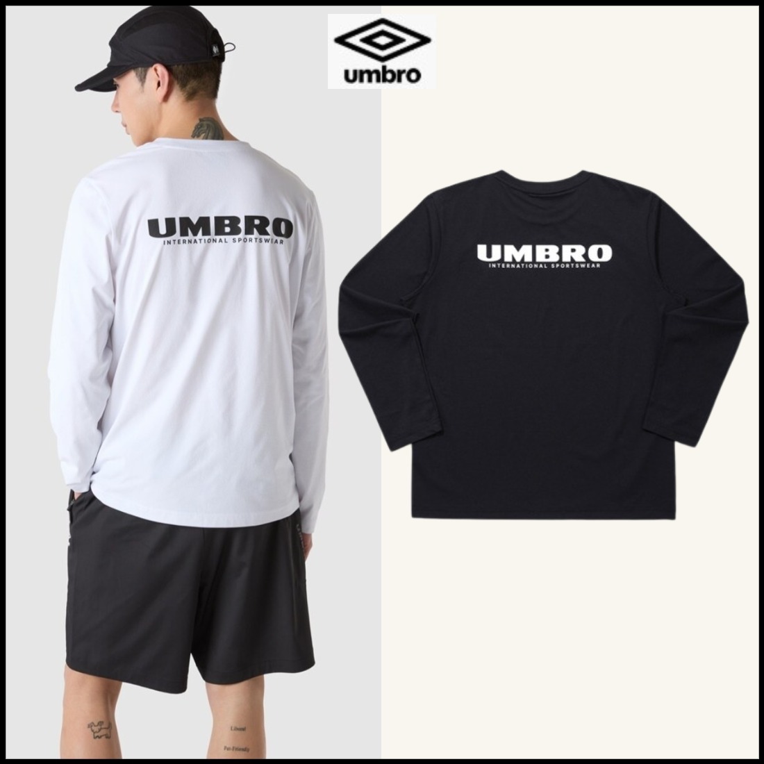 韓国*UMBRO■Fresh Small Logo Long Sleeve