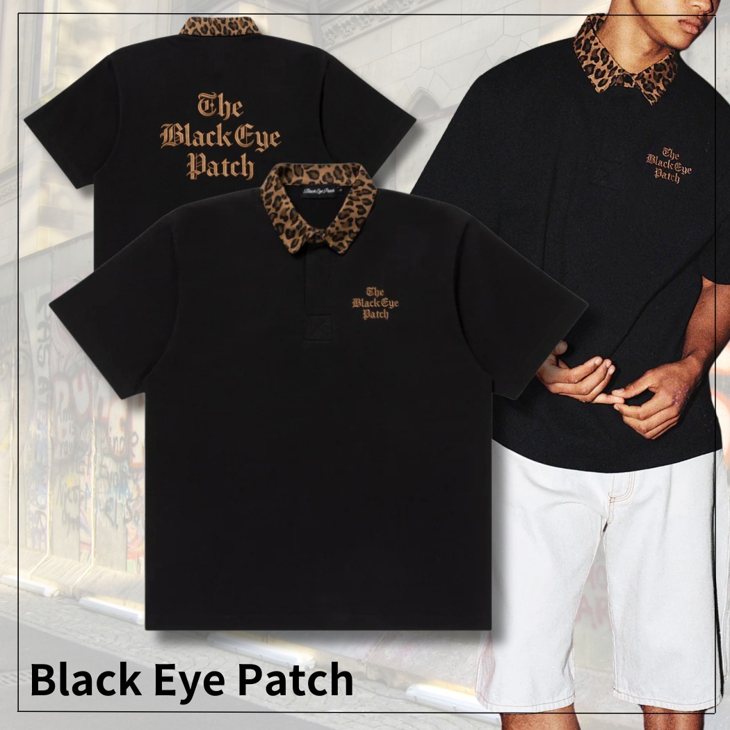 【洗練された一着】Black Eye Patch LEOPARD ラグビー シャツ