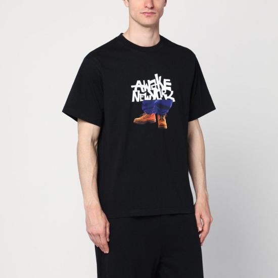 Tシャツ・カットソー AWAKE NY Men T Shirts AWK SP25 TS009CO BL BLACK