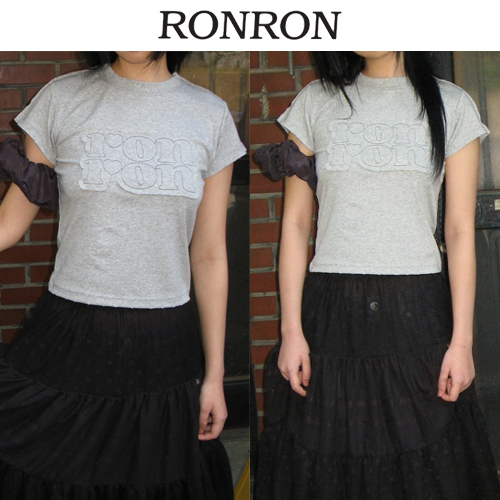 ★2025SS新作★RONRON★VINTAGE APPLIQUE LOGO T SHIRT