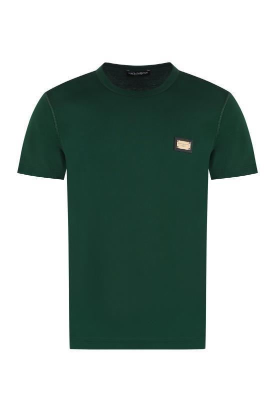Tシャツ・カットソー DOLCE  GABBANA Men T Shirts G8PT1TG7F2I V0340 green
