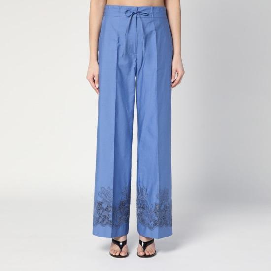パンツ PAROSH Women Straight Pants D232444CO 046 BLUE