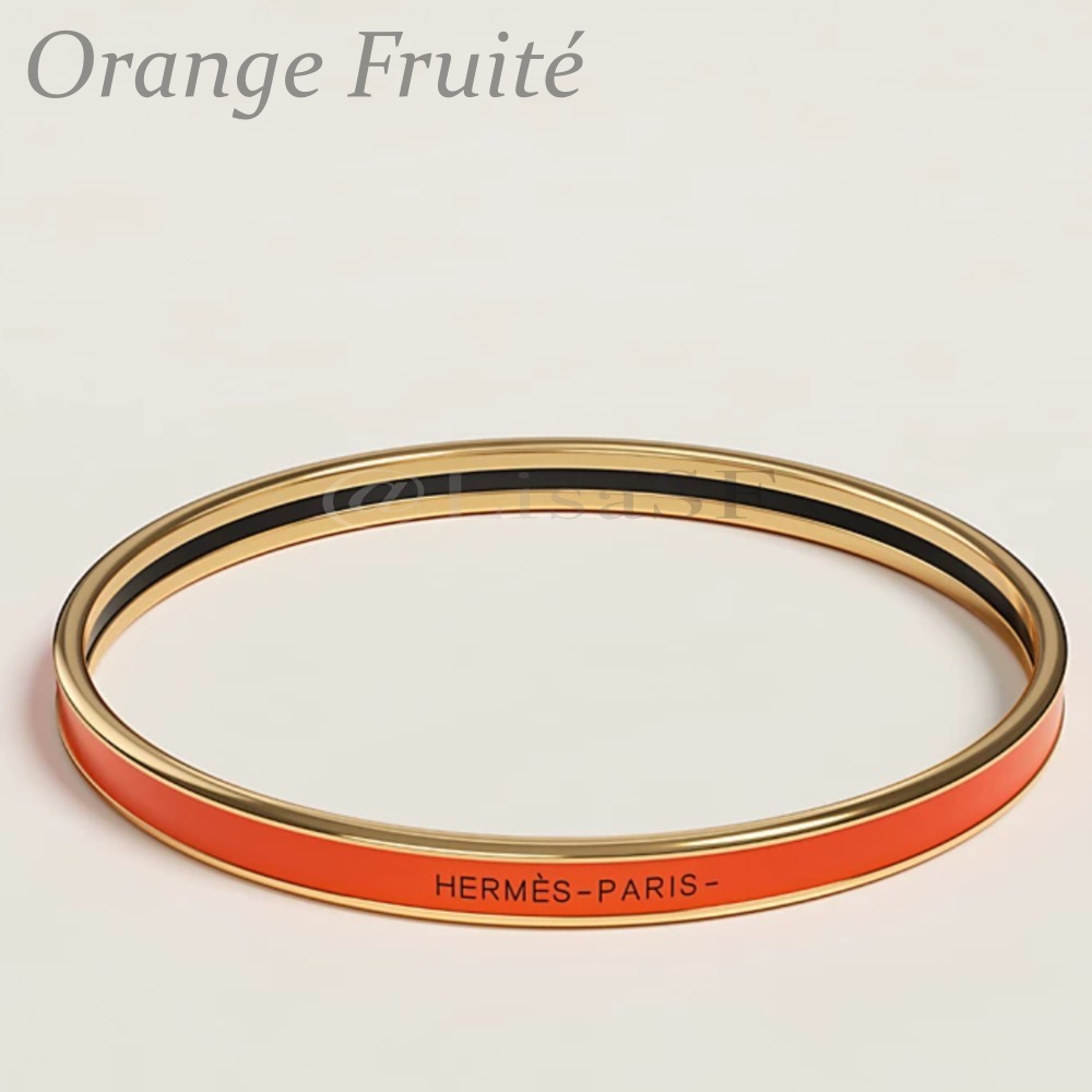 【多彩なカラバリ】HERMES エナメルブレスレット 《ユニ》