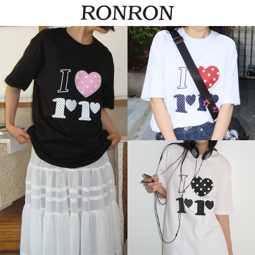 ★2025SS新作★RONRON★I LUV RR OVER FIT T SHIRT