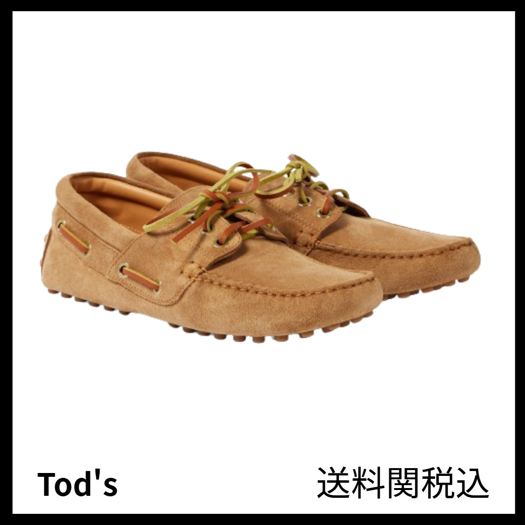 送料関税込★TOD'S★ゴンミーノスエードドライビングシューズ