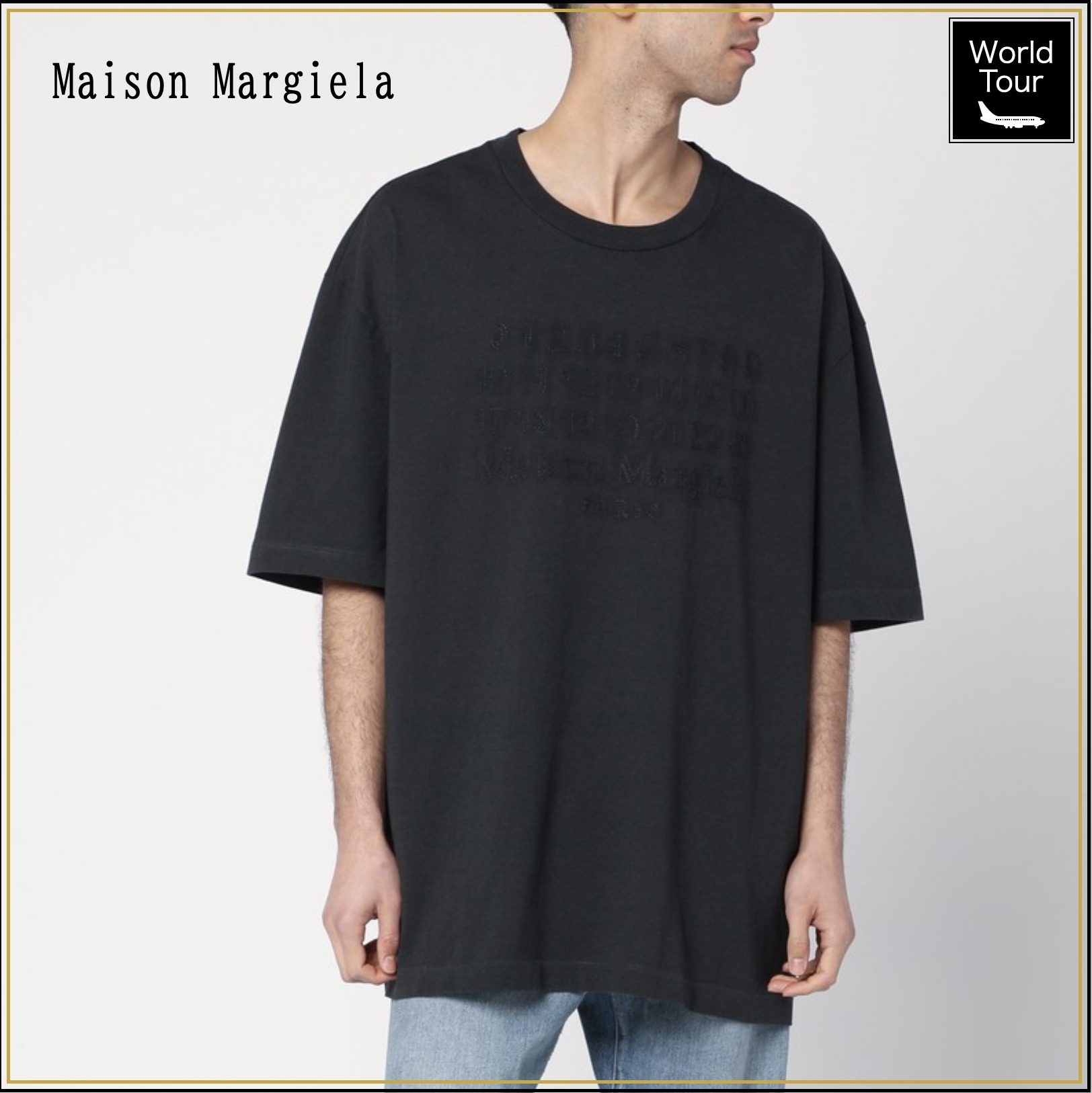 Maison Margiela エンブロイダーロゴ Tシャツ オーバーサイズ