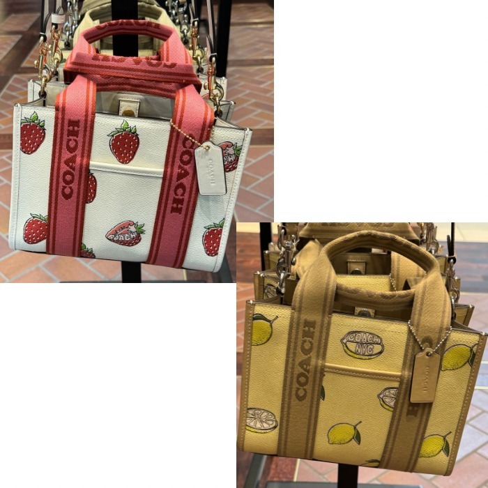 【COACH】ストロベリー レモン ☆ スミス トートバッグ 24